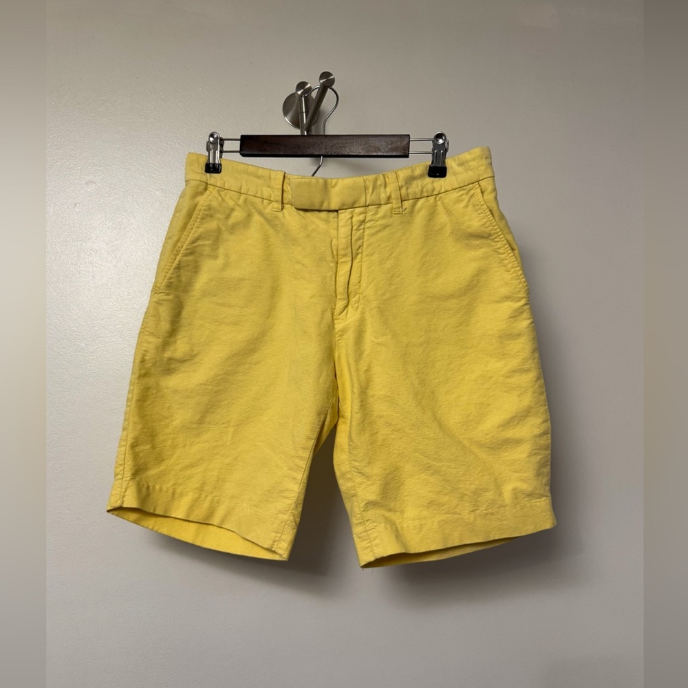 Men's Polo Ralph Lauren 100%‎ Cotton Yellow Chino Shorts 33